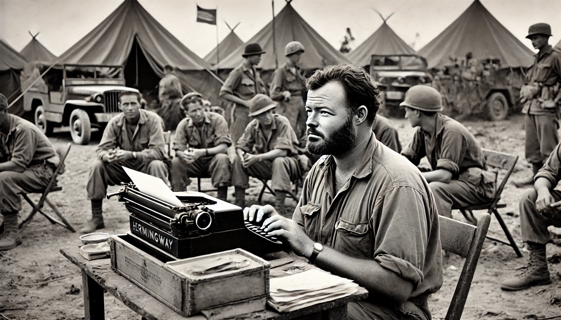 img ernest hemingway a life unveiled 4 • https://brillandoenlaoscuridad.org/es/ernest-hemingway-una-vida-desvelada/ • Histórias Personales • arte, arte terapia, Ernest Hemingway, grandes personalidades, literatura, psicología, psiquiatría, salud mental •